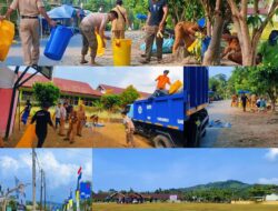 Usai Upacara HUT RI, Camat Angkona Gerakkan Gotong Royong Jaga Kebersihan Lingkungan