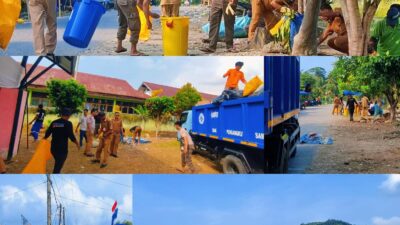Usai Upacara HUT RI, Camat Angkona Gerakkan Gotong Royong Jaga Kebersihan Lingkungan