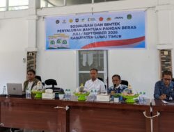 Sosialisasi dan Bimtek Penyaluran Bantuan Pangan Digelar, Total 847 Ton untuk Luwu Timur