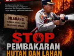 Kapolsek Mangkutana IPTU Muh. Junus Imbau Warga Stop Pembakaran Hutan dan Lahan