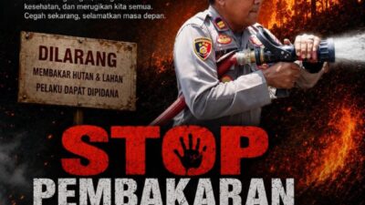 Kapolsek Mangkutana IPTU Muh. Junus Imbau Warga Stop Pembakaran Hutan dan Lahan
