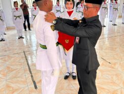 Camat Angkona Kukuhkan Paskibraka, Siap Tugas pada Upacara HUT ke-81 RI
