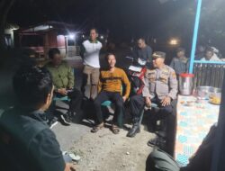 Camat Tomoni Bersama Kapolsek Mangkutana Kunjungi Garda Kamtibmas Desa Bangun Karya