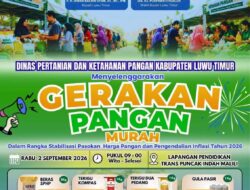 Besok! Gerakan Pangan Murah Hadir di Malili, Sediakan Sembako Harga Terjangkau
