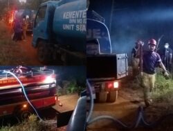 Perumdam Waemami Turunkan Armada Bantu Damkar Padamkan Kebakaran Lahan di Lampia