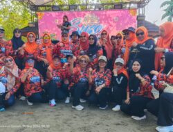 Srikandi Luwu Timur Semarakkan Sabtu Sehat Juara di Pantai Ujung Suso