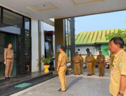 Sekcam Angkona Pimpin Apel Pagi, Perkuat Kedisiplinan dan Kesiapan Aparatur
