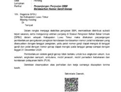 Aturan BBM Ganjil-Genap di Luwu Timur Diperpanjang hingga 31 Desember 2026