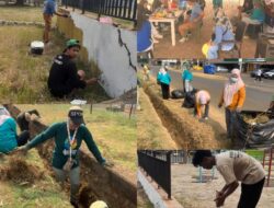 Jelang Harkopnas, Lurah Magani Bersama Masyarakat Gotong Royong Percantik RTH Magani Park