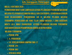 Perumdam Waemami Berlakukan Penggiliran Air di Malili, Pelanggan Diimbau Siapkan Penampungan