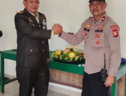 Polsek Baraka Sambangi Koramil 1419-03, Beri Ucapan Selamat HUT ke-81 TNI