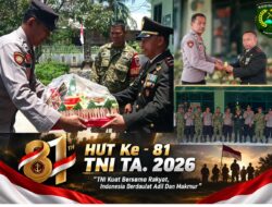 HUT ke-81 TNI, Polsek Maiwa dan Koramil 1419-01/Maiwa Perkuat Sinergitas