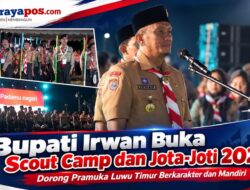 ‎Bupati Irwan Buka Scout Camp dan Jota-Joti 2026, Dorong Pramuka Luwu Timur Berkarakter dan Mandiri