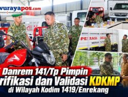 ‎Danrem 141/Tp Pimpin Verifikasi dan Validasi KDKMP di Wilayah Kodim 1419/Enrekang‎