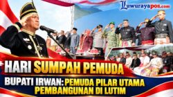 ‎Hari Sumpah Pemuda, Bupati Irwan: Pemuda Pilar Utama Pembangunan di Lutim