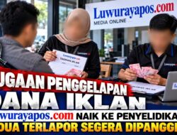 Dugaan Penggelapan Dana Tagihan Dan Iklan Luwurayapos.com Naik ke Penyelidikan, Dua Terlapor Segera Dipanggil