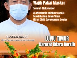 Kabut Asap Selimuti Luwu Timur, Anggota DPRD Rusdi Layong Imbau Warga Wajib Pakai Masker