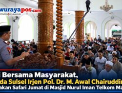 Polisi Bersama Masyarakat, Kapolda Sulsel Irjen Pol. Dr. M. Awal Chairuddin Laksanakan Safari Jumat di Masjid Nurul Iman Telkom Makassar