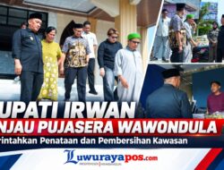 ‎Bupati Irwan Tinjau Pujasera Wawondula, Perintahkan Penataan dan Pembersihan Kawasan