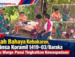 ‎Cegah Bahaya Kebakaran, Babinsa Koramil 1419-03/Baraka Imbau Warga Pasui Tingkatkan Kewaspadaan
