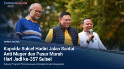 Kapolda Sulsel Hadiri Jalan Santai Anti Mager dan Pasar Murah Hari Jadi ke-357 Sulsel, Dukung Program Pemerintah untuk Kesejahteraan Masyarakat