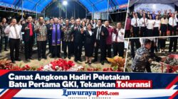 Camat Angkona Hadiri Peletakan Batu Pertama GKI, Tekankan Toleransi