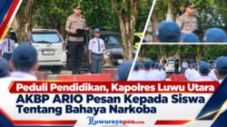 Peduli Pendidikan, Kapolres Luwu Utara AKBP ARIO Pesan Kepada Siswa Tentang Bahaya Narkoba