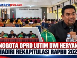 Anggota DPRD Lutim Dwi Heryanto Hadiri Rekapitulasi RAPBD 2027