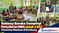 ‎Babinsa Baraka Dampingi Penyaluran MBG untuk 2.952 Penerima Manfaat di Enrekang