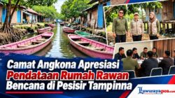 Camat Angkona Apresiasi Pendataan Rumah Rawan Bencana di Pesisir Tampinna