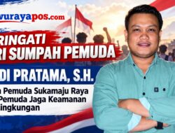 Memperingati Hari Sumpah Pemuda RANDI PRATAMA, S.H. Tokoh Pemuda Sukamaju Raya Mengajak Pemuda Mengambil Peran Jaga Keamanan dan Lingkungan
