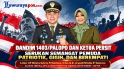 ‎Dandim 1403/Palopo dan Ketua Persit Serukan Semangat Pemuda Patriotik, Gigih, dan Berempati
