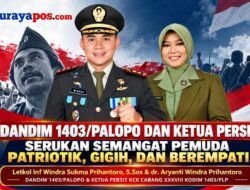‎Dandim 1403/Palopo dan Ketua Persit Serukan Semangat Pemuda Patriotik, Gigih, dan Berempati