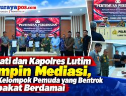 Bupati dan Kapolres Lutim Pimpin Mediasi, Dua Kelompok Pemuda yang Bentrok Sepakat Berdamai