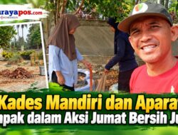 Kades Mandiri dan Aparat Kompak dalam Aksi Jumat Bersih Juara