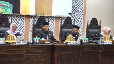 Wabup Lutim Hadiri Rapat Paripurna Bahas Ranperda RPJMD 2025–2029