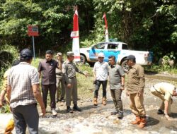 Anggota DPRD Luwu Timur Tinjau Lokasi Longsor di Jalur Ussu–Kawata