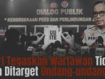 Polri tegaskan Wartawan tidak Bisa Ditarget Undang-Undang ITE?