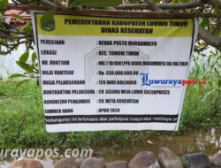 DISINYALIR MARKUP ANGGARAN BANGUNAN REHAB PUSTU MARGOMULYO TOMONI TIMUR