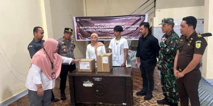 Polres Luwu Timur Terapkan Pengamanan Ketat Sortir dan Pelipatan Surat Suara Pilkada 2024