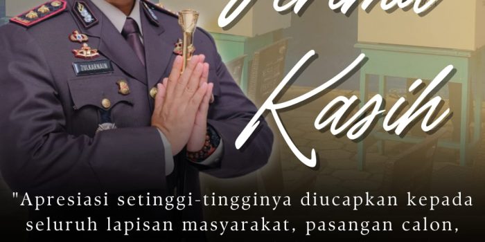 Kapolres Luwu Timur Sampaikan Ucapan Terima Kasih atas Suksesnya Pilkada 2024
