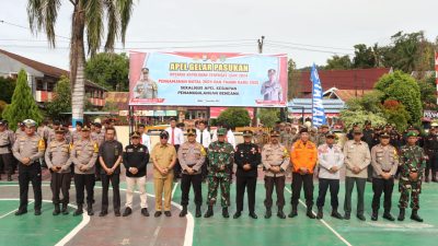 Natal 2024 dan Tahun Baru 2025, Polres Lutim Apel Gelar Pasukan
