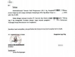 PENCABUTAN IZIN PANGKALAN GAS ELPIJI 3 KG, MENJUAL DIATAS HARGA ECERAN TERTINGI PERTAMINA