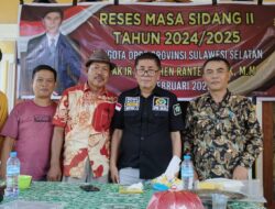 Anggota DPRD Sulsel, Ir. Marthen Rante Tondok, Serap Aspirasi Warga Desa Maleku dalam Reses