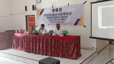 Penyuluhan Redistribusi Tanah Tahun Anggaran 2025 Desa Tabaroge.