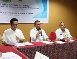 Bupati Irwan Pimpin RUPS LB PT. Luwu Timur Gemilang, Tetapkan Komisaris dan Direksi Baru