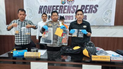 PRESS RELEASE Polres Luwu Timur Ungkap Kasus Terduga Pencurian Emas Disertai Kekerasan di Kecamatan Malili