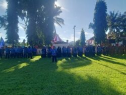 PEMERINTAH KECAMATAN, UPTD BERSAMA PEMERINTAH DESA, DAMKAR, DAN SATPOL PP MELAKSANAKAN UPACARA HARI KESADARAN NASIONAL TINGKAT KECAMATAN TOMONI