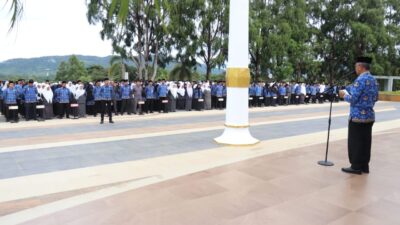 Peringati Hari Otonomi Daerah ke-XXIX, Pemkab Luwu Timur Gelar Upacara