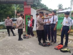 Bekerjasama Polsek Mangkutana, SMP Negeri 1 Mangkutana Tertib Pelajar